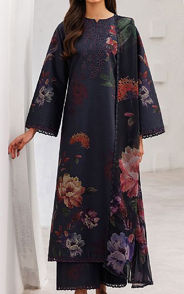 Iznik Dark Blue Lawn Suit | Pakistani Lawn Dress in USA- Image 1