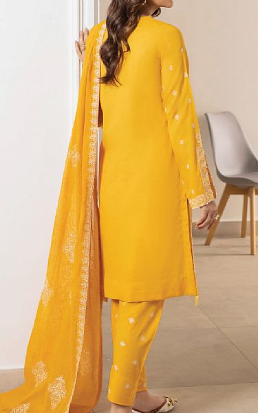 Iznik Golden Yellow Lawn Suit | Pakistani Lawn Suits- Image 2