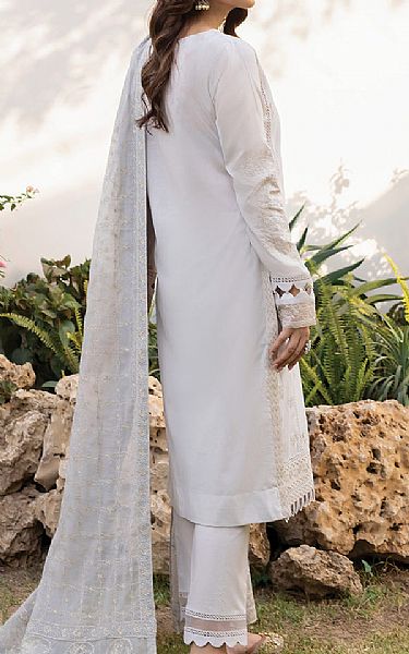 Iznik Ash White Lawn Suit | Pakistani Lawn Suits- Image 2