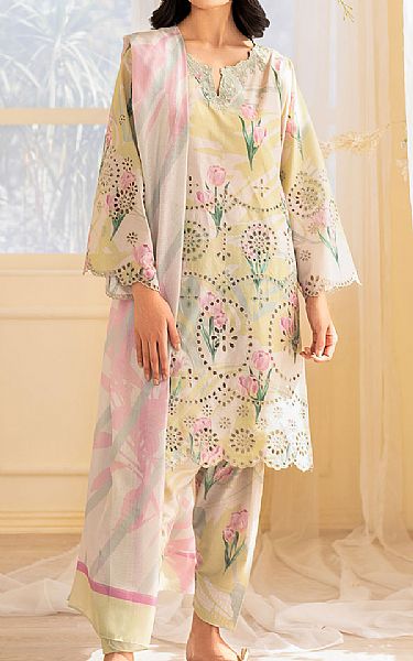 Iznik Ivory Lawn Suit | Pakistani Lawn Dress in USA- Image 1