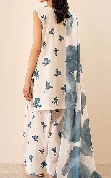 Iznik Off-white Lawn Suit | Pakistani Lawn Dress in USA- Image 2