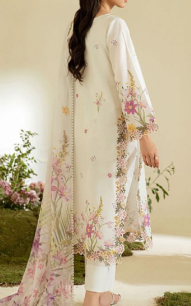 Iznik Off-white Lawn Suit | Pakistani Lawn Dress in USA- Image 2