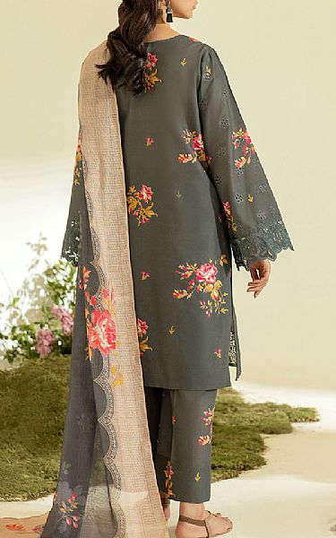 Iznik Grey Lawn Suit | Pakistani Lawn Dress in USA- Image 2