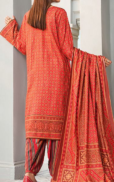 Jahanara Red Karandi Suit | Pakistani Winter Dresses- Image 2