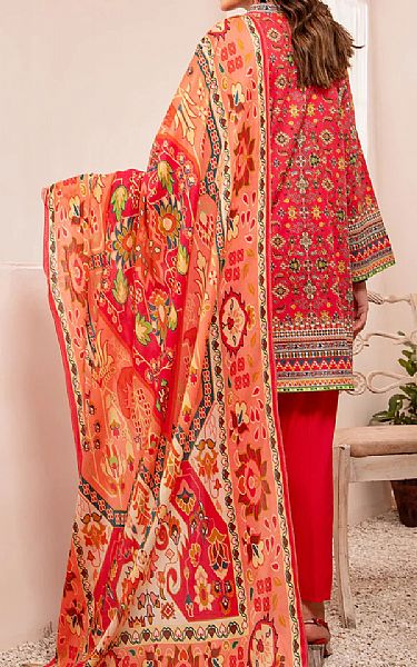 Jahanara Red Lawn suit | Pakistani Dresses in USA- Image 2