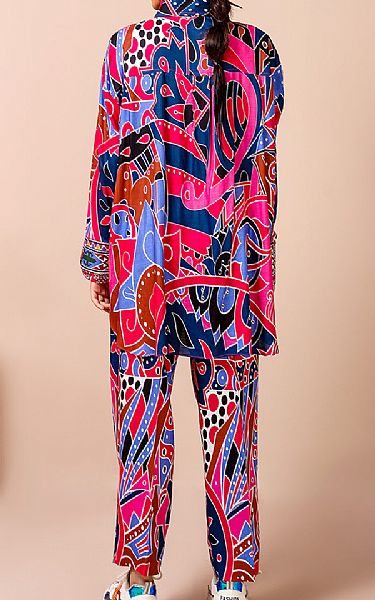 Jahanara Multi Color Linen Suit __2 Pcs__ | Pakistani Winter Dresses- Image 2