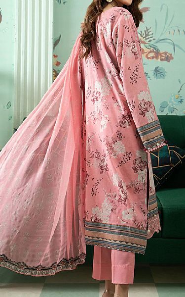 Jahanara Salmon Pink Lawn Suit | Pakistani Dresses in USA- Image 2