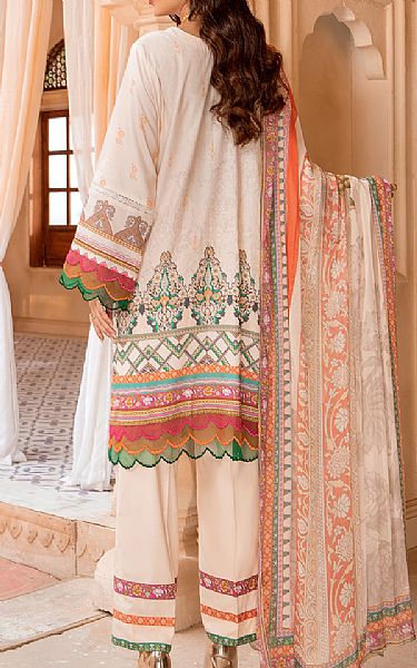 Jahanara Ivory Linen Suit | Pakistani Winter Dresses- Image 2