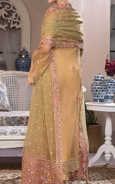 Janique Fawn Organza Suit | Pakistani Embroidered Chiffon Dresses USA- Image 2
