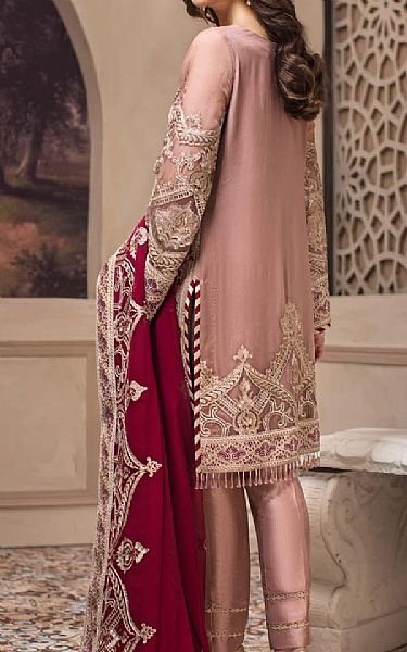 Jazmin Tea Pink Chiffon Suit | Pakistani Dresses in USA- Image 2