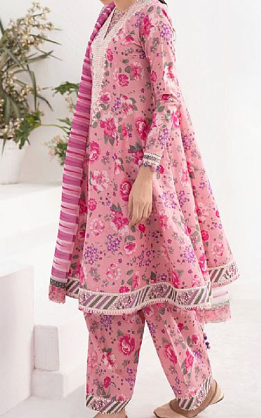 Jazmin Ruddy Pink Lawn Suit | Pakistani Lawn Suits- Image 2