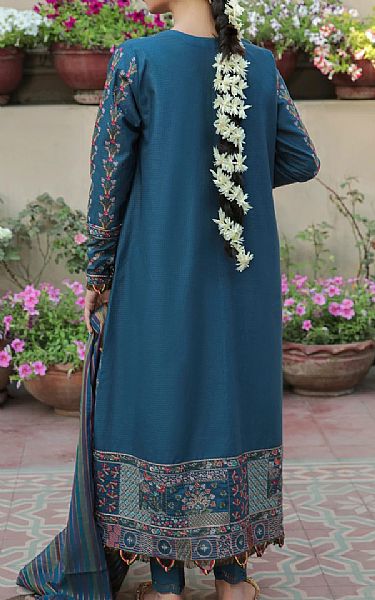 Jazmin Denim Blue Lawn Suit | Pakistani Dresses in USA- Image 2