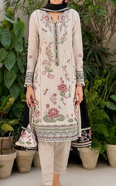 Jazmin Ivory Lawn Suit | Pakistani Lawn Dress in USA- Image 1
