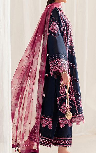 Jazmin Navy Lawn Suit | Pakistani Lawn Dress in USA- Image 2
