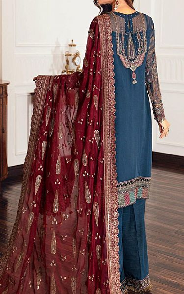 Jazmin Navy Blue Chiffon Suit | Pakistani Dresses in USA- Image 2