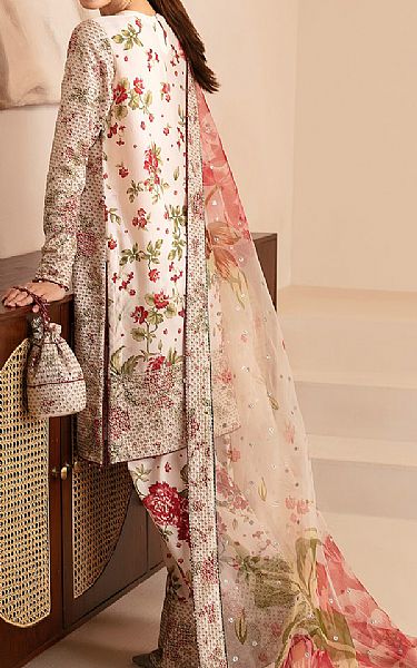 Jazmin Off White Silk Suit | Pakistani Embroidered Chiffon Dresses USA- Image 2