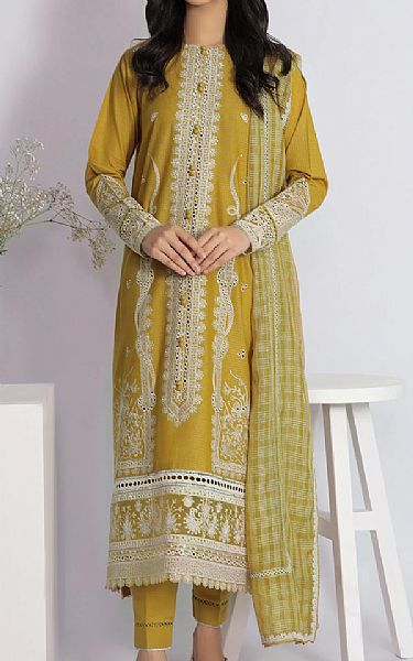 Jazmin Olive Lawn Suit | Pakistani Dresses in USA- Image 1