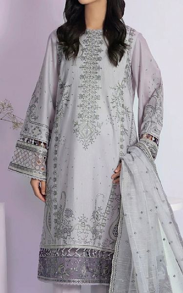 Jazmin Light Grey Lawn Suit | Pakistani Dresses in USA- Image 2