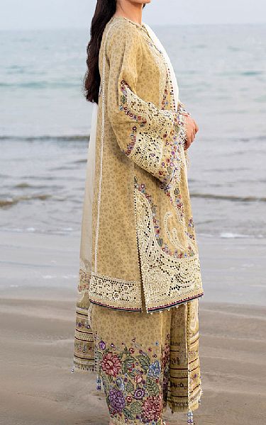 Jazmin Beige Lawn Suit | Pakistani Lawn Dress in USA- Image 2