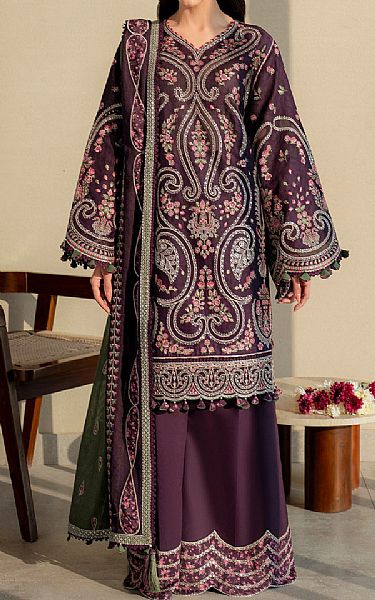 Jazmin Mauve Lawn Suit | Pakistani Lawn Dress in USA- Image 1