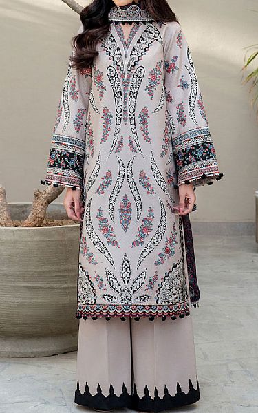 Jazmin French Grey Lawn Suit | Pakistani Lawn Dress in USA- Image 1