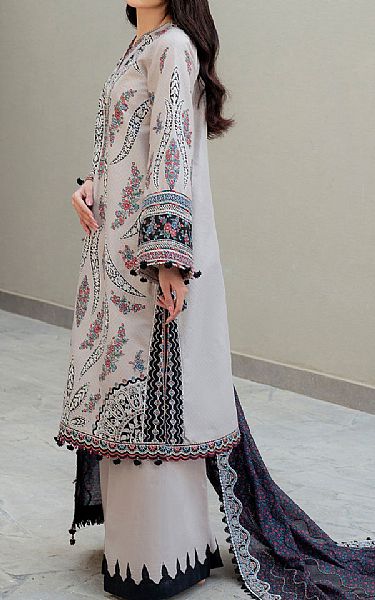 Jazmin French Grey Lawn Suit | Pakistani Lawn Dress in USA- Image 2