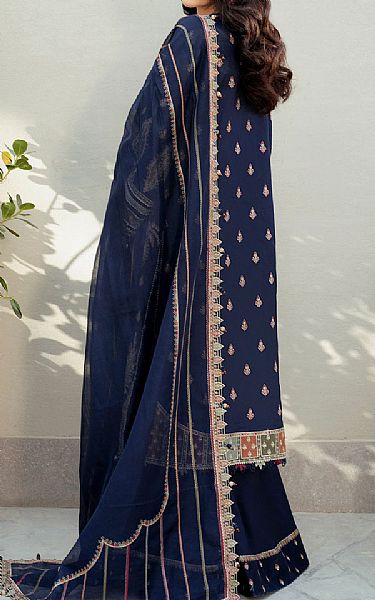 Jazmin Navy Blue Lawn Suit | Pakistani Lawn Dress in USA- Image 2