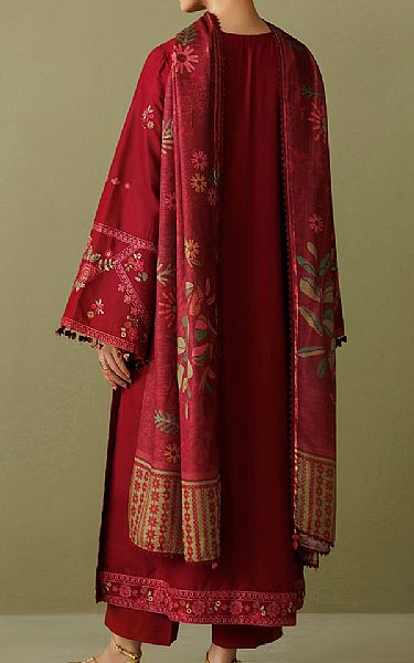 Jazmin Maroon Lawn Suit | Pakistani Lawn Dress in USA- Image 2