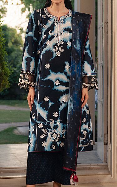 Jazmin Black Lawn Suit | Pakistani Lawn Dress in USA- Image 1