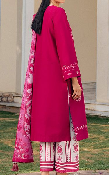 Jazmin Dark Hot Pink Lawn Suit | Pakistani Lawn Dress in USA- Image 2