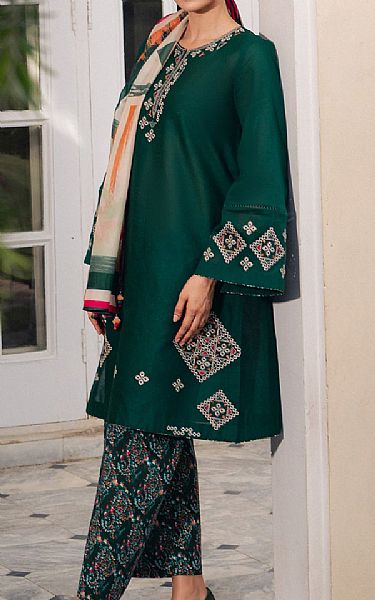 Jazmin Green Lawn Suit | Pakistani Lawn Dress in USA- Image 2