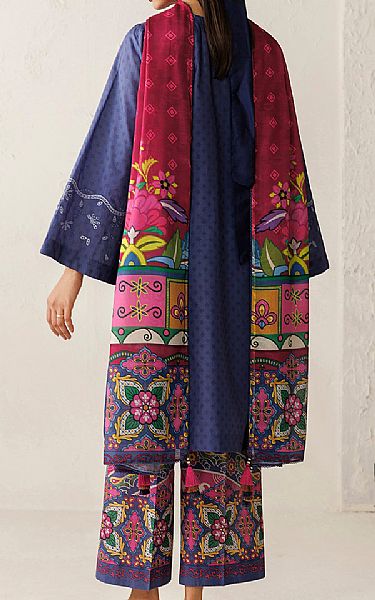 Jazmin Blue Lawn Suit | Pakistani Lawn Dress in USA- Image 2