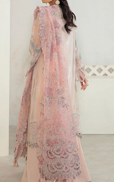 Jazmin Off-white/Baby Pink Organza Suit | Pakistani Wedding Dresses- Image 2