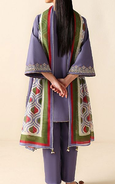 Jazmin Pastel Purple Lawn Suit | Pakistani Lawn Dress in USA- Image 2