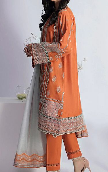 Jazmin Coral Lawn Suit | Pakistani Dresses in USA- Image 2