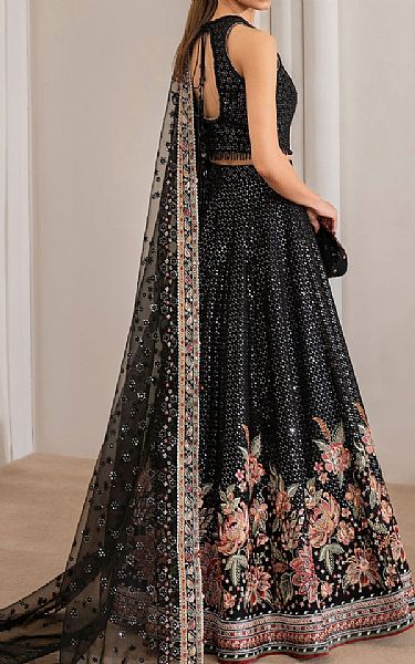 Jazmin Black Chiffon Suit | Pakistani Embroidered Chiffon Dresses- Image 2