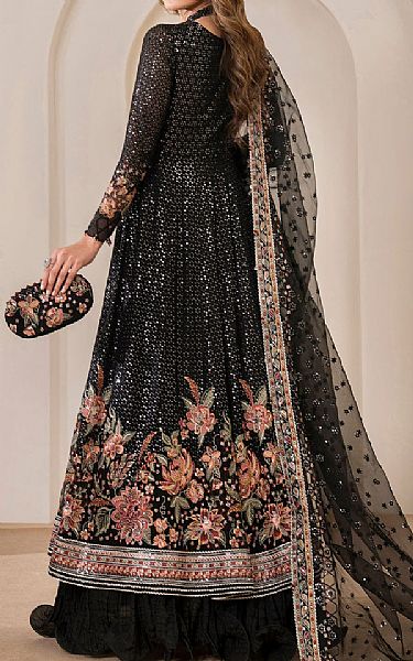 Jazmin Black Chiffon Suit | Pakistani Embroidered Chiffon Dresses- Image 2