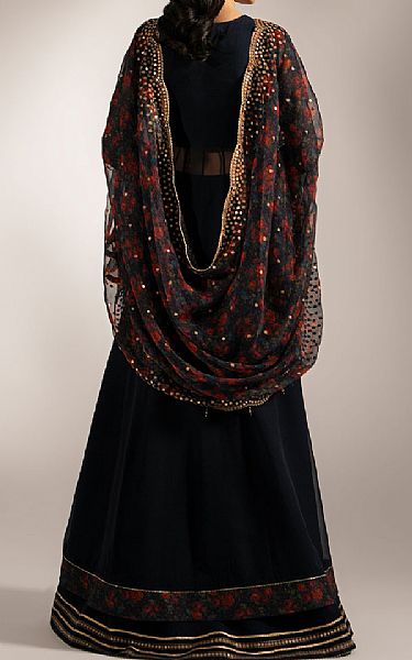 Jazmin Black Chiffon Suit | Pakistani Embroidered Chiffon Dresses USA- Image 2