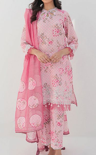 Jazmin Light Pink Lawn Suit | Pakistani Lawn Suits- Image 1