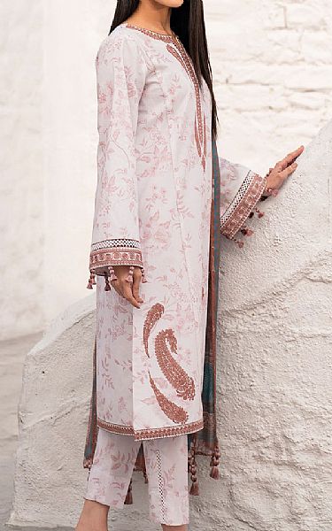 Jazmin Off-white Lawn Suit | Pakistani Lawn Dress in USA- Image 2