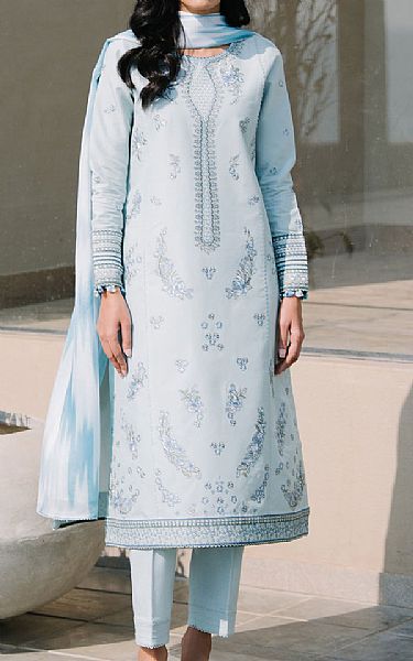 Jazmin Sky Blue Lawn Suit | Pakistani Lawn Dress in USA- Image 1
