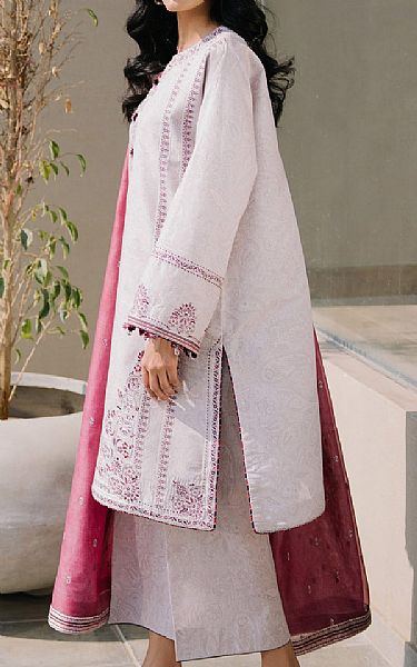 Jazmin Grey/Pink Rose Lawn Suit | Pakistani Lawn Dress in USA- Image 2