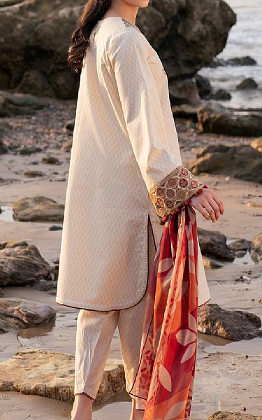 Jazmin Ivory Lawn Suit | Pakistani Lawn Dress in USA- Image 2
