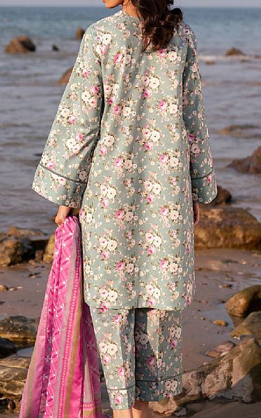 Jazmin Light Grey Lawn Suit | Pakistani Lawn Dress in USA- Image 2
