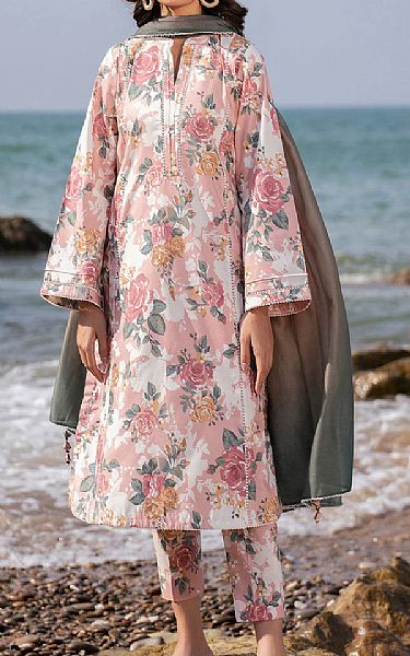 Jazmin Pink Lawn Suit | Pakistani Lawn Dress in USA- Image 1