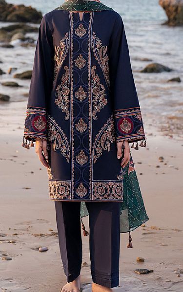 Jazmin Oxford Blue Lawn Suit | Pakistani Lawn Dress in USA- Image 1