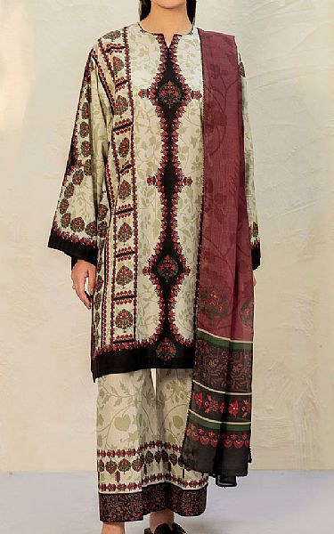 Jazmin Light Green Lawn Suit | Pakistani Lawn Dress in USA- Image 1
