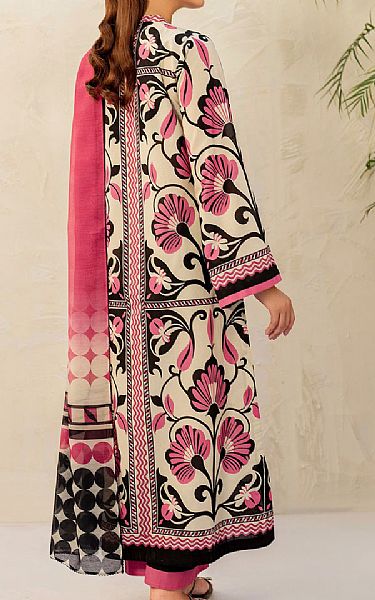 Jazmin Ivory/Pink Lawn Suit | Pakistani Lawn Dress in USA- Image 2