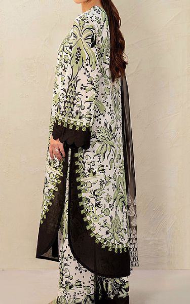 Jazmin White/Green Lawn Suit | Pakistani Lawn Dress in USA- Image 2