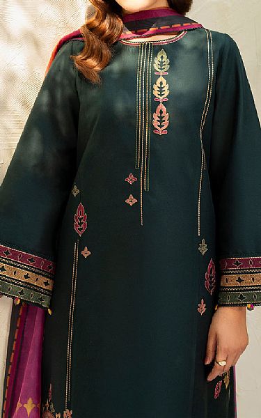 Jazmin Bottle Green Lawn Suit | Pakistani Lawn Dress in USA- Image 2